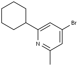 4-bromo-2-cyclohexyl-6-methylpyridine|