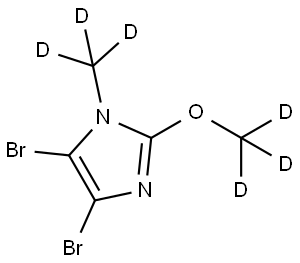 4,5-dibromo-2-(methoxy-d3)-1-(methyl-d3)-1H-imidazole 结构式