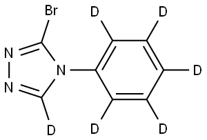 3-bromo-4-(phenyl-d5)-4H-1,2,4-triazole-5-d|