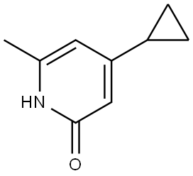 4-cyclopropyl-6-methylpyridin-2(1H)-one,2460501-22-6,结构式