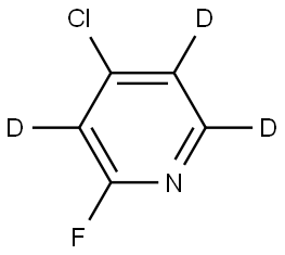 4-chloro-2-fluoropyridine-3,5,6-d3 结构式