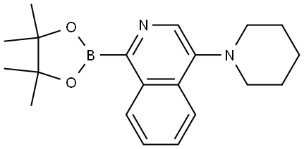 4-(piperidin-1-yl)-1-(4,4,5,5-tetramethyl-1,3,2-dioxaborolan-2-yl)isoquinoline|