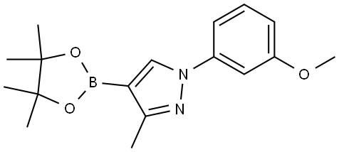 1-(3-methoxyphenyl)-3-methyl-4-(4,4,5,5-tetramethyl-1,3,2-dioxaborolan-2-yl)-1H-pyrazole|