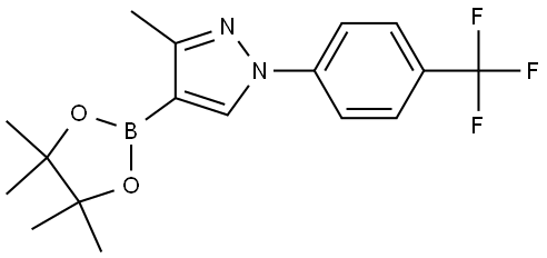 3-methyl-4-(4,4,5,5-tetramethyl-1,3,2-dioxaborolan-2-yl)-1-(4-(trifluoromethyl)phenyl)-1H-pyrazole|