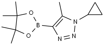 2460672-80-2 1-cyclopropyl-5-methyl-4-(4,4,5,5-tetramethyl-1,3,2-dioxaborolan-2-yl)-1H-1,2,3-triazole