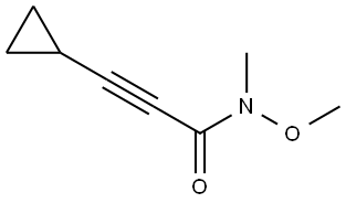 3-Cyclopropyl-N-methoxy-N-methyl-2-propynamide Structure