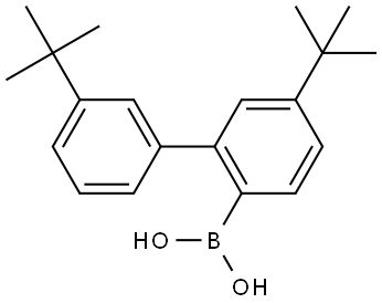 Boronic acid, B-[3′,5-bis(1,1-dimethylethyl)[1,1′-biphenyl]-2-yl]- Structure