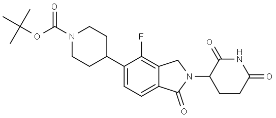 2474670-95-4 tert-butyl 4-(2-(2,6-dioxopiperidin-3-yl)-4-fluoro-1-oxoisoindolin-5-yl)piperidine-1-carboxylate