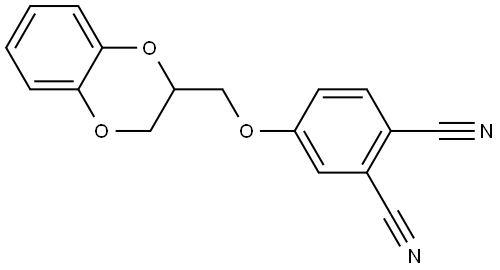 4-((2,3-dihydrobenzo[b][1,4]dioxin-2-yl)methoxy)phthalonitrile Structure