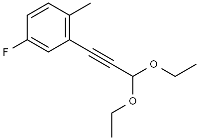 2-(3,3-Diethoxy-1-propyn-1-yl)-4-fluoro-1-methylbenzene Struktur