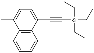 1-Methyl-4-[2-(triethylsilyl)ethynyl]naphthalene 结构式