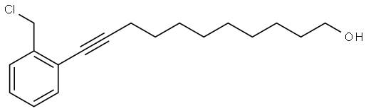 11-(2-(氯甲基)苯基)十一烷-10-炔-1-醇 结构式