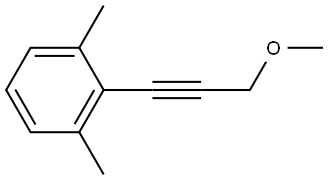 2-(3-Methoxy-1-propyn-1-yl)-1,3-dimethylbenzene Structure
