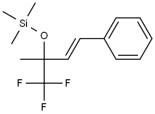 trans-4,4,4-trifluoro-3-methyl-1-pehnyl-3-trimethylsilyloxy-1-butene,247912-49-8,结构式