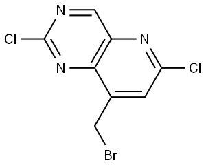 8-(bromomethyl)-2,6-dichloropyrido[3,2-d]pyrimidine Structure