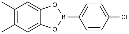 2-(4-Chlorophenyl)-5,6-dimethyl-1,3,2-benzodioxaborole 结构式