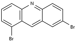 Acridine, 1,7-dibromo- Structure