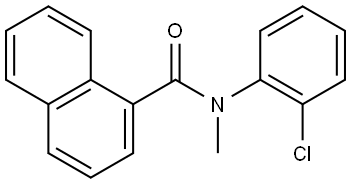 N-(2-Chlorophenyl)-N-methyl-1-naphthalenecarboxamide Structure