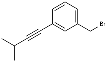 1-(溴甲基)-3-(3-甲基丁-1-炔-1-基)苯, 2492996-59-3, 结构式