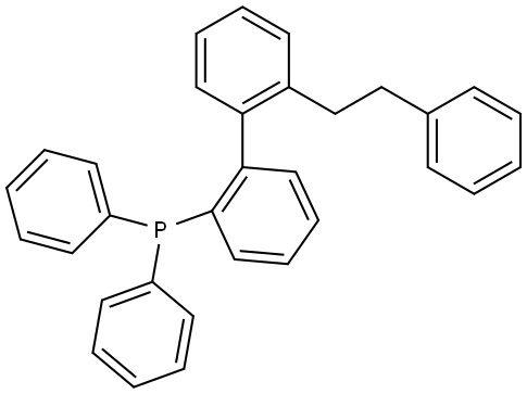 (2'-phenethyl-[1,1'-biphenyl]-2-yl)diphenylphosphane 结构式