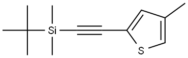 2-[2-[(1,1-Dimethylethyl)dimethylsilyl]ethynyl]-4-methylthiophene Structure