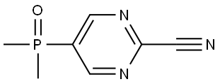 5-(dimethylphosphoryl)pyrimidine-2-carbonitrile Struktur