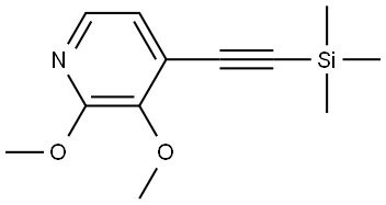 2,3-dimethoxy-4-((trimethylsilyl)ethynyl)pyridine,2506354-65-8,结构式