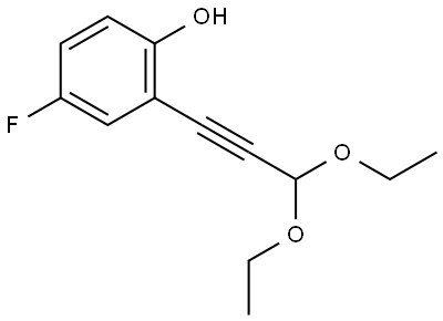 2-(3,3-Diethoxy-1-propyn-1-yl)-4-fluorophenol Structure