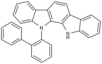 11-([1,1'-联苯]-2-基)-11,12-二氢吲哚并[2,3-A]咔唑,2507922-60-1,结构式