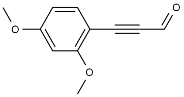 3-(2,4-Dimethoxyphenyl)-2-propynal Structure