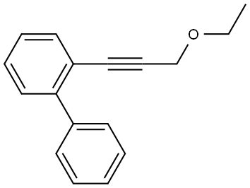 2-(3-Ethoxy-1-propyn-1-yl)-1,1'-biphenyl 结构式