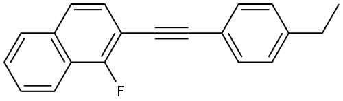 2-[2-(4-Ethylphenyl)ethynyl]-1-fluoronaphthalene Structure