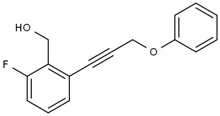 2-Fluoro-6-(3-phenoxy-1-propyn-1-yl)benzenemethanol Structure