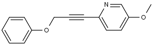 5-Methoxy-2-(3-phenoxy-1-propyn-1-yl)pyridine Structure