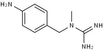 1-(4-氨基苄基)-1-甲基胍 结构式