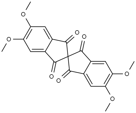 5,5',6,6'-Tetramethoxy-2,2'-spirobi[indene]-1,1',3,3'-tetraone 结构式