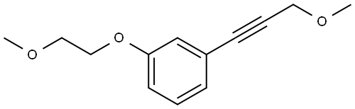 1-(2-Methoxyethoxy)-3-(3-methoxy-1-propyn-1-yl)benzene Structure