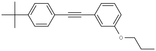 1-[2-[4-(1,1-Dimethylethyl)phenyl]ethynyl]-3-propoxybenzene Struktur