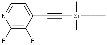 4-[2-[(1,1-Dimethylethyl)dimethylsilyl]ethynyl]-2,3-difluoropyridine,2525590-68-3,结构式