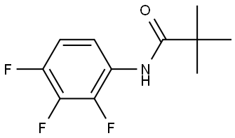 Propanamide, 2,2-dimethyl-N-(2,3,4-trifluorophenyl)- Structure