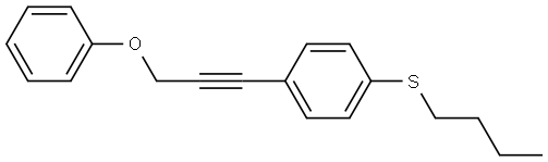 1-(Butylthio)-4-(3-phenoxy-1-propyn-1-yl)benzene Structure