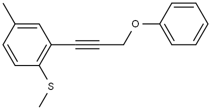 2530234-73-0 4-Methyl-1-(methylthio)-2-(3-phenoxy-1-propyn-1-yl)benzene