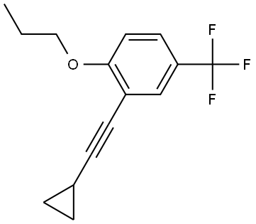 2-(2-Cyclopropylethynyl)-1-propoxy-4-(trifluoromethyl)benzene Structure