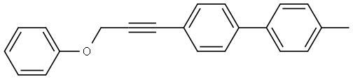 4-Methyl-4'-(3-phenoxy-1-propyn-1-yl)-1,1'-biphenyl Structure