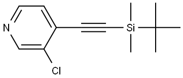 3-Chloro-4-[2-[(1,1-dimethylethyl)dimethylsilyl]ethynyl]pyridine Structure