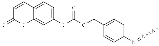 4-azidobenzyl (2-oxo-2H-chromen-7-yl) carbonate Structure