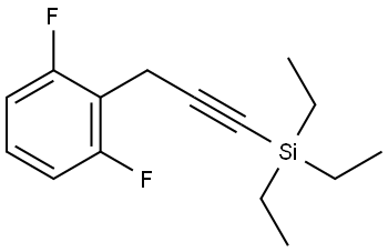 1,3-Difluoro-2-[3-(triethylsilyl)-2-propyn-1-yl]benzene 结构式