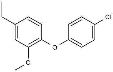 1-(4-Chlorophenoxy)-4-ethyl-2-methoxybenzene Structure