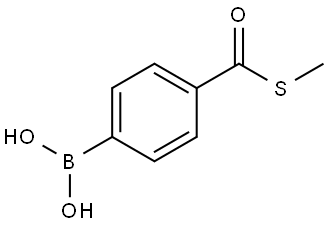 (4-((methylthio)carbonyl)phenyl)boronic acid 结构式