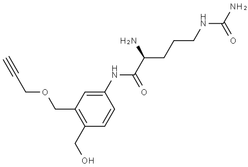 Cit-Propargoxy methyl-PAB-OH,2563870-38-0,结构式